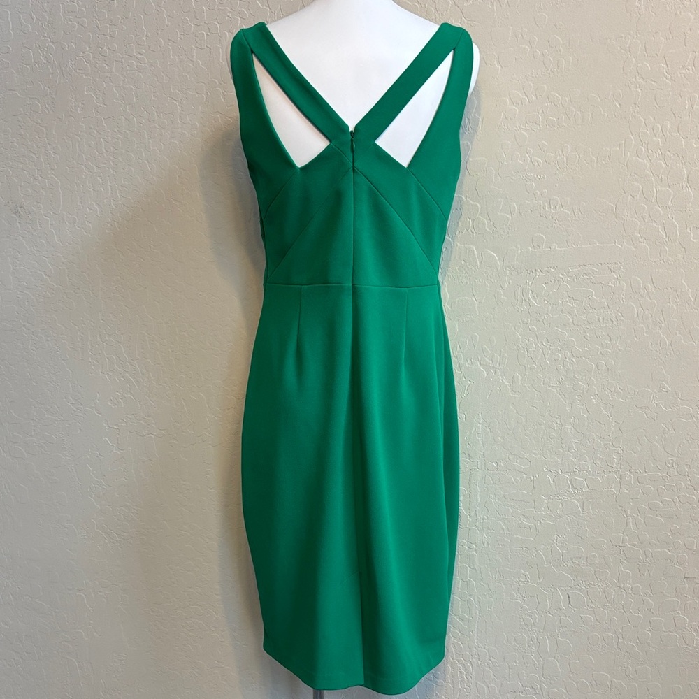 FINAL! Vince Camuto Emerald Green Sleeveless Midi Dress - Picture 5 of 8